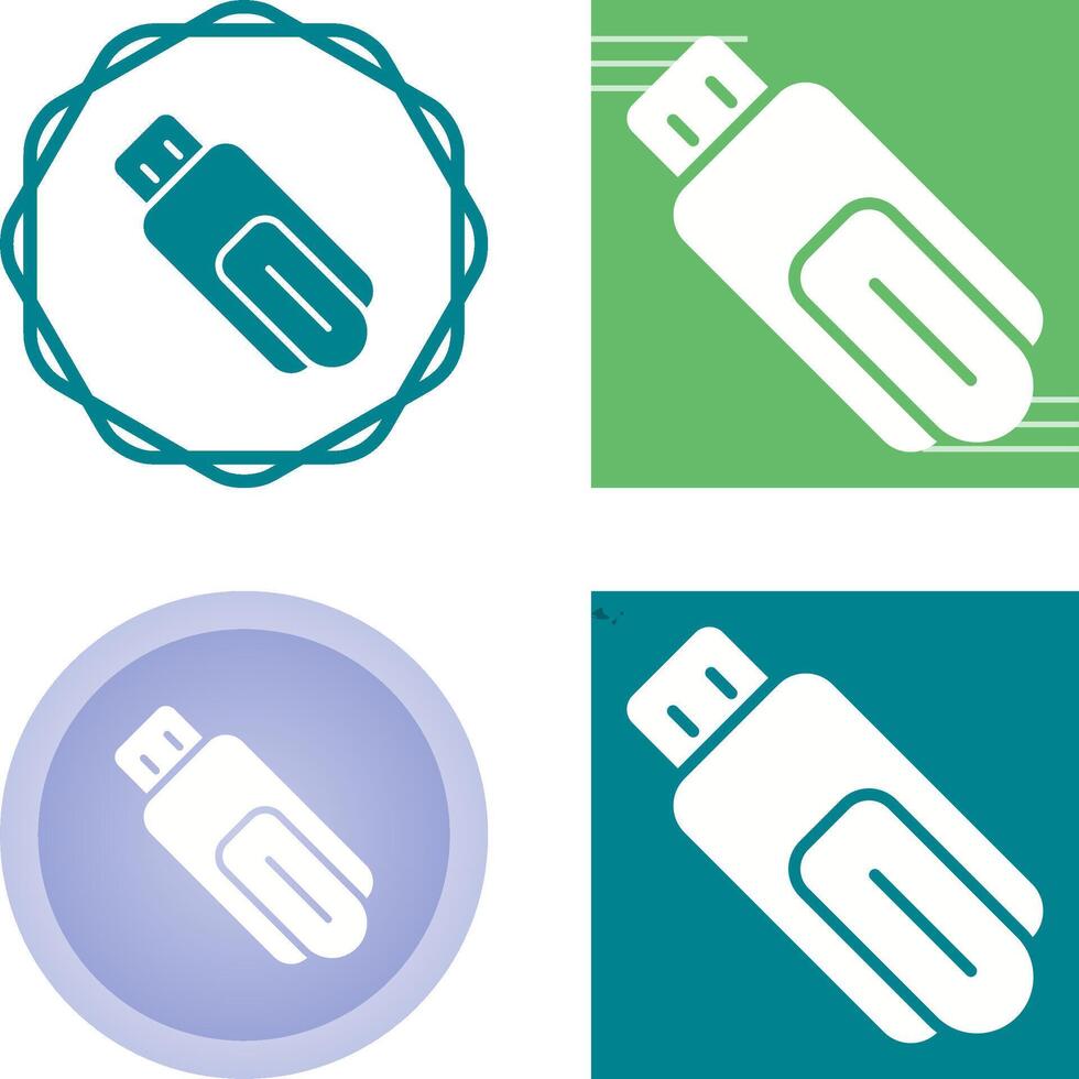 USB Flash Drive Vector Icon