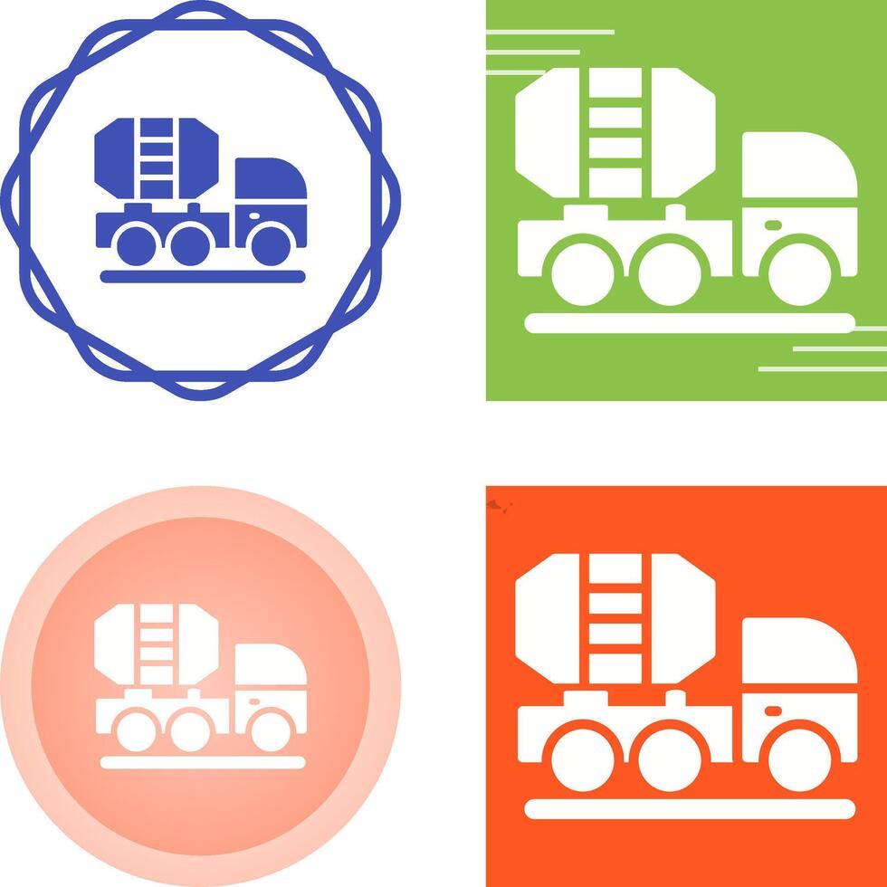 Mixer Truck Vector Icon