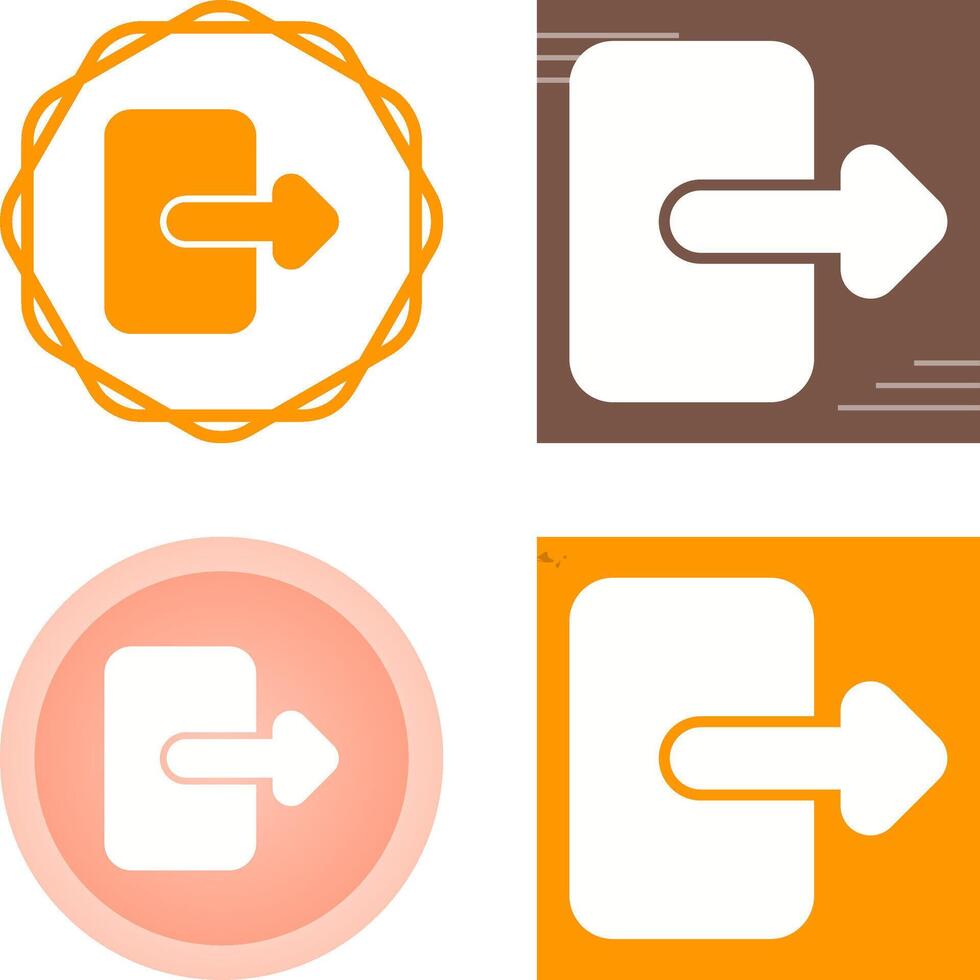 Exit Vector Icon
