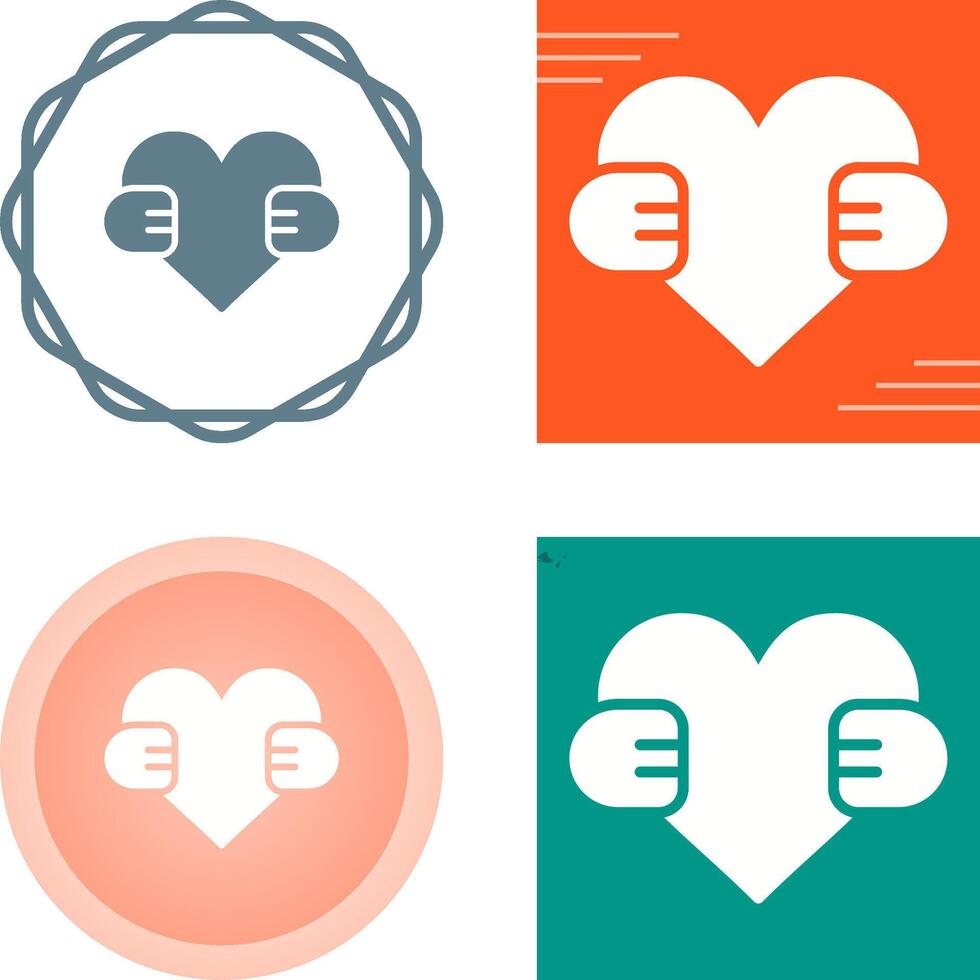 Hand Holding Heart Vector Icon