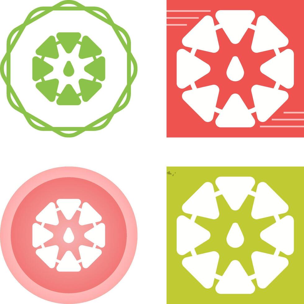 icono de vector de rueda de color
