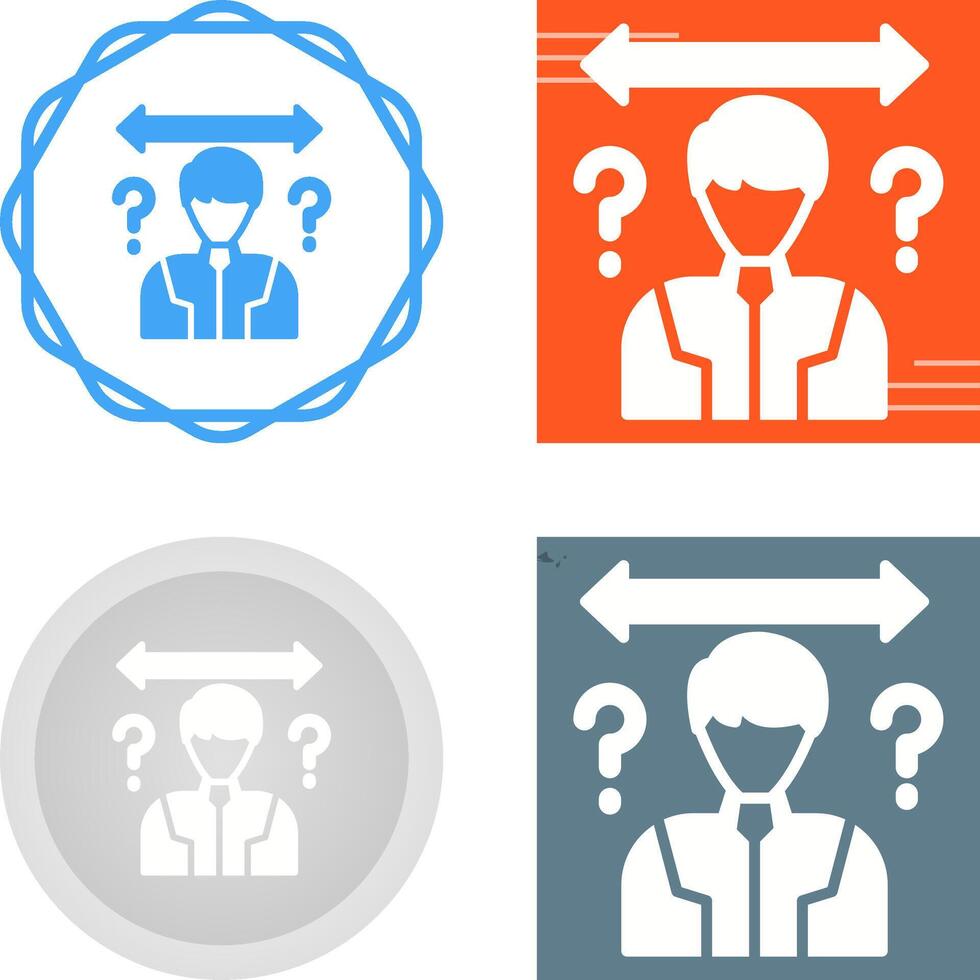 Uncertainty Vector Icon