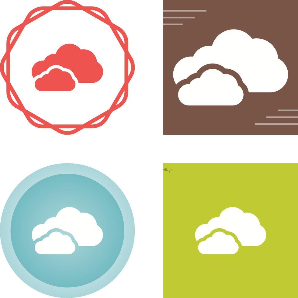 icono de vector de nube