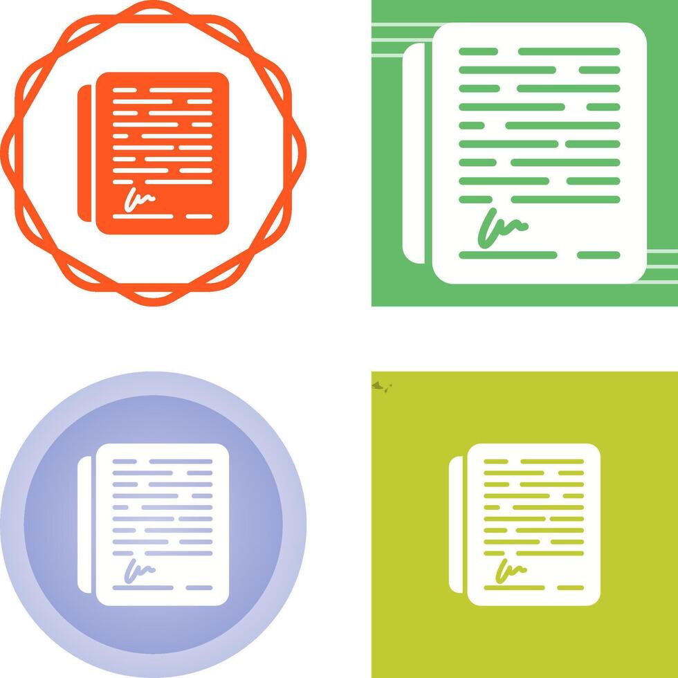 Signature Vector Icon