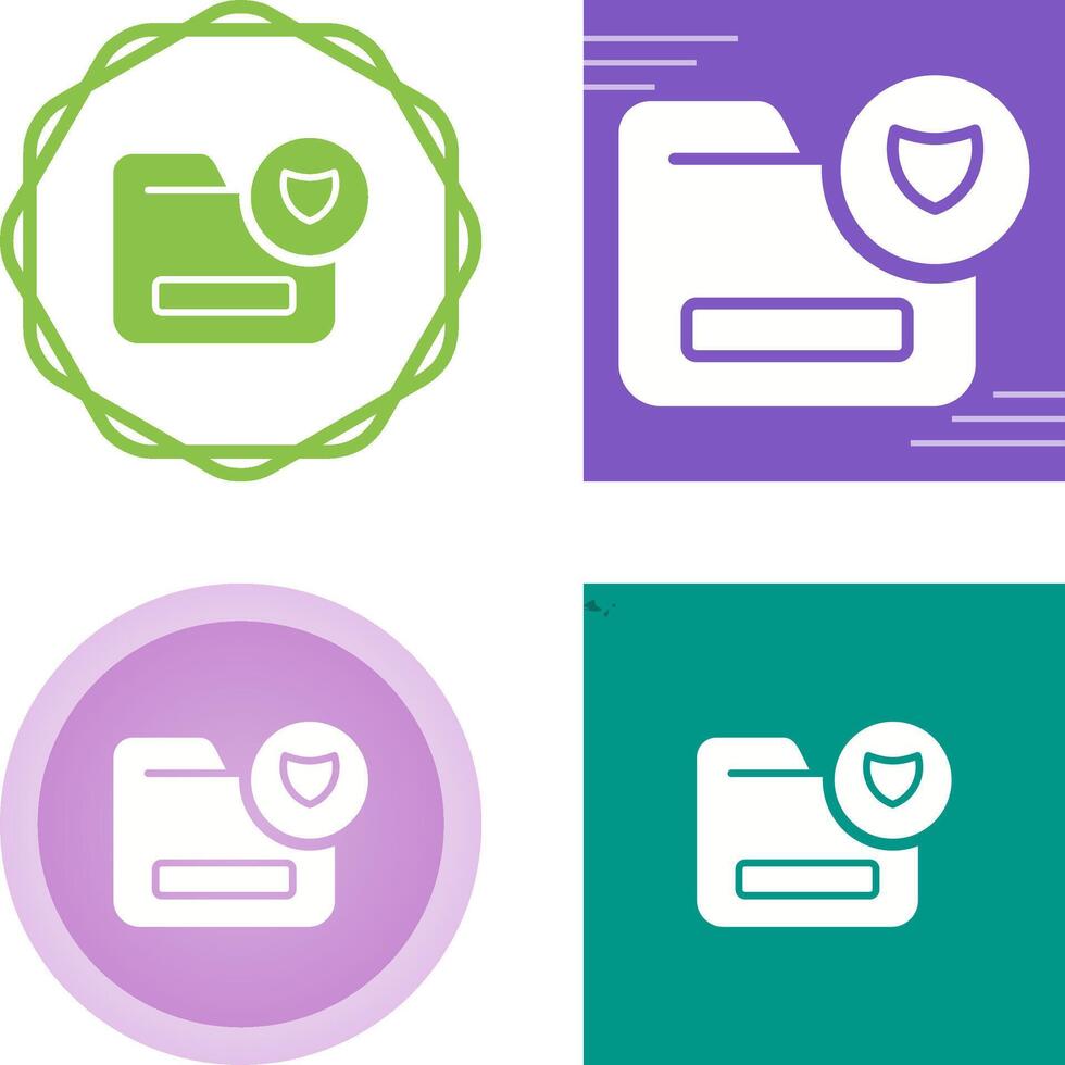 Document Security Vector Icon