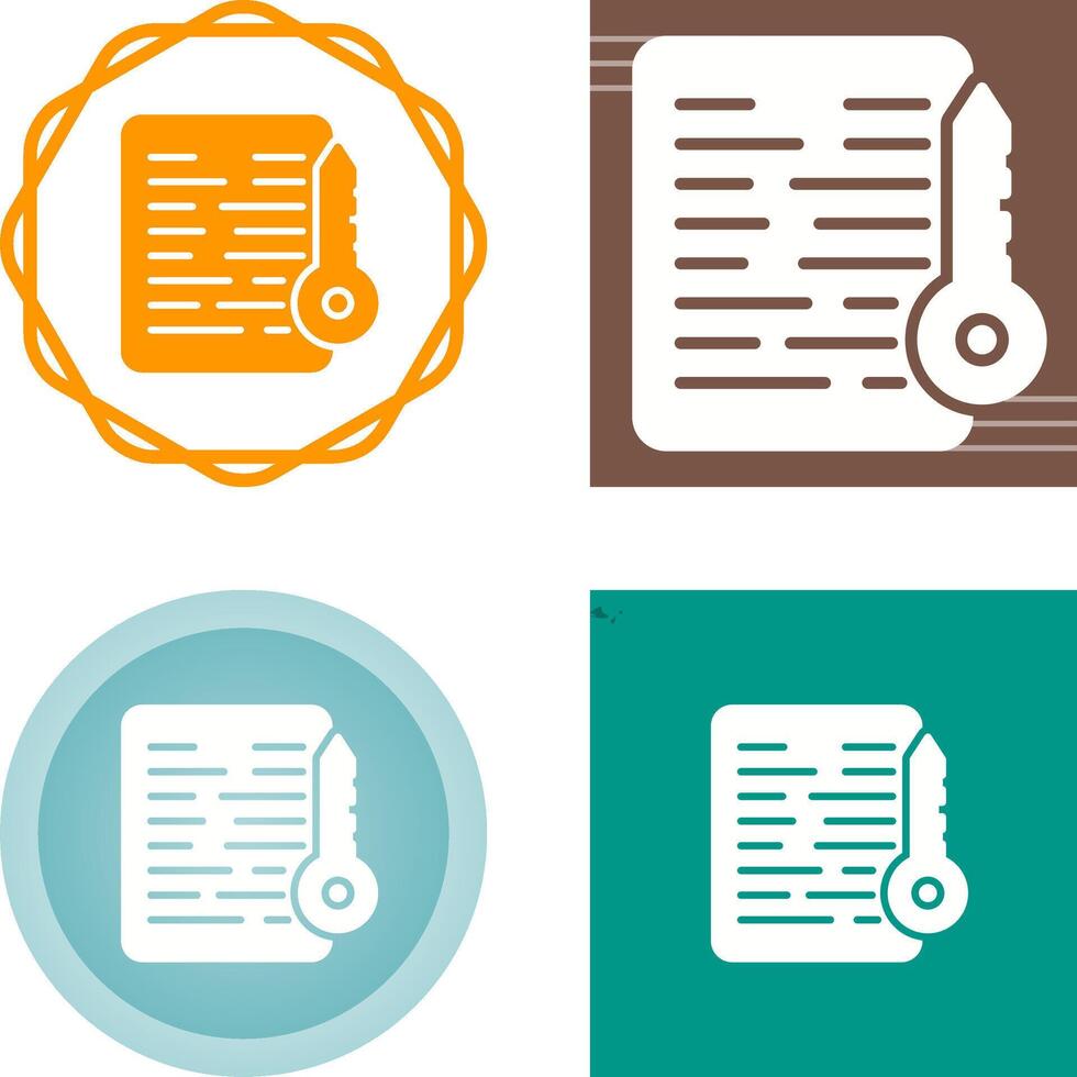 Document Access Vector Icon