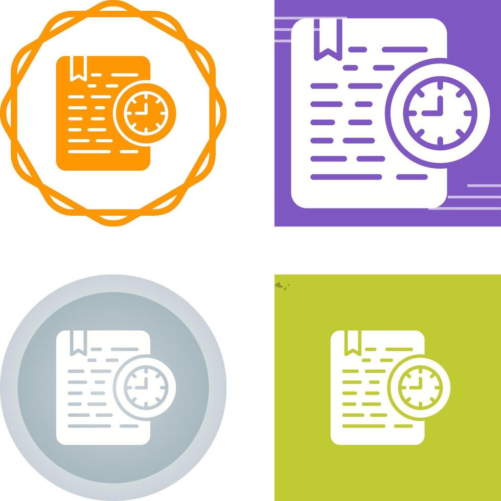 Document Expiration Vector Icon