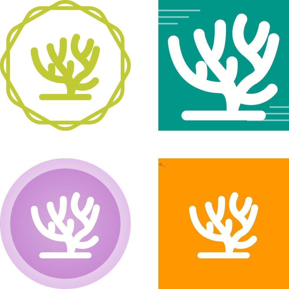 icono de vector de coral