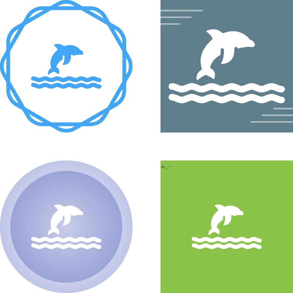 Dolphin Vector Icon