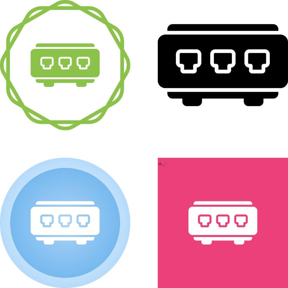 Network Switch Vector Icon