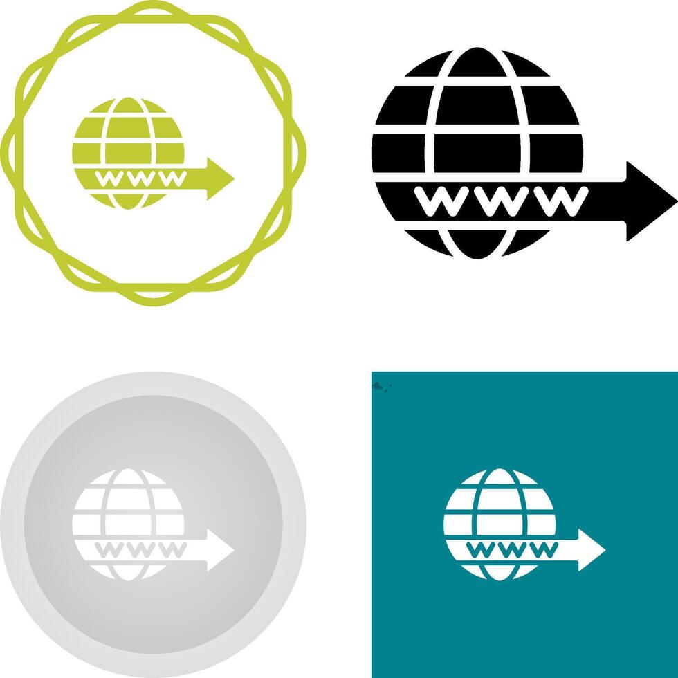 Domain Forwarding Vector Icon