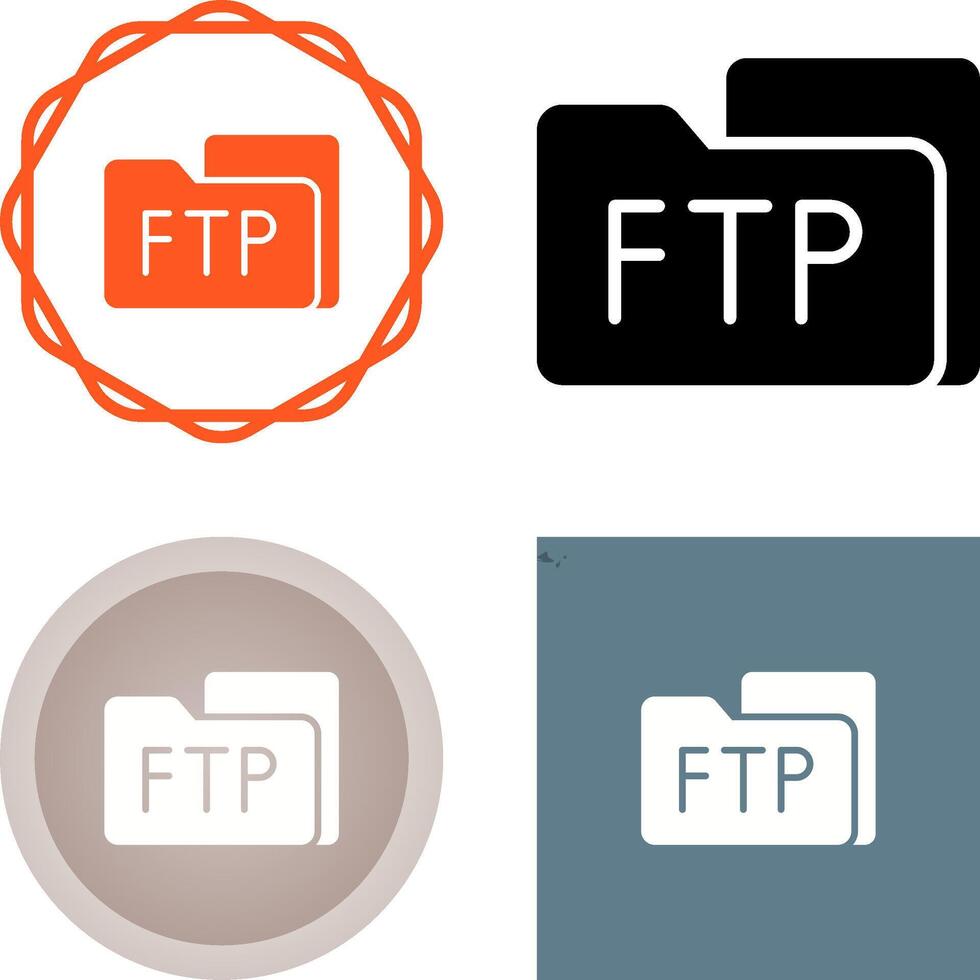 FTP Access Vector Icon