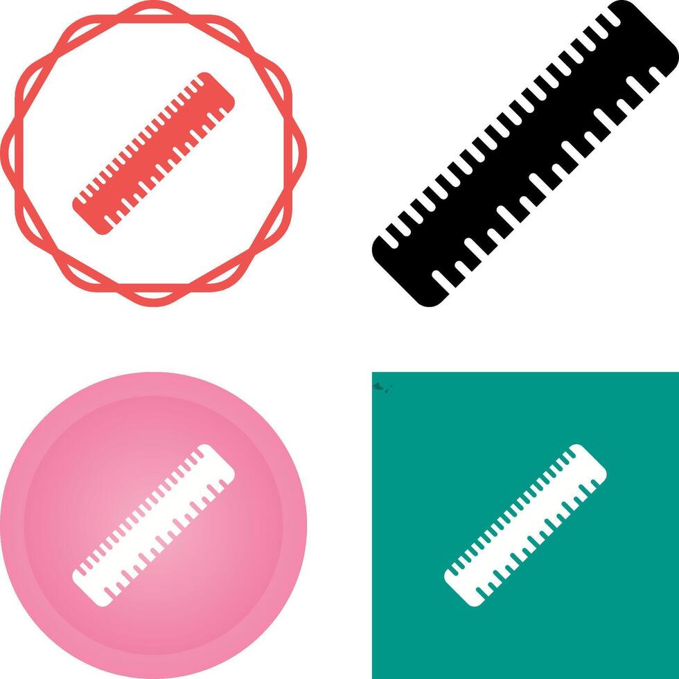 Straight Ruler Vector Icon