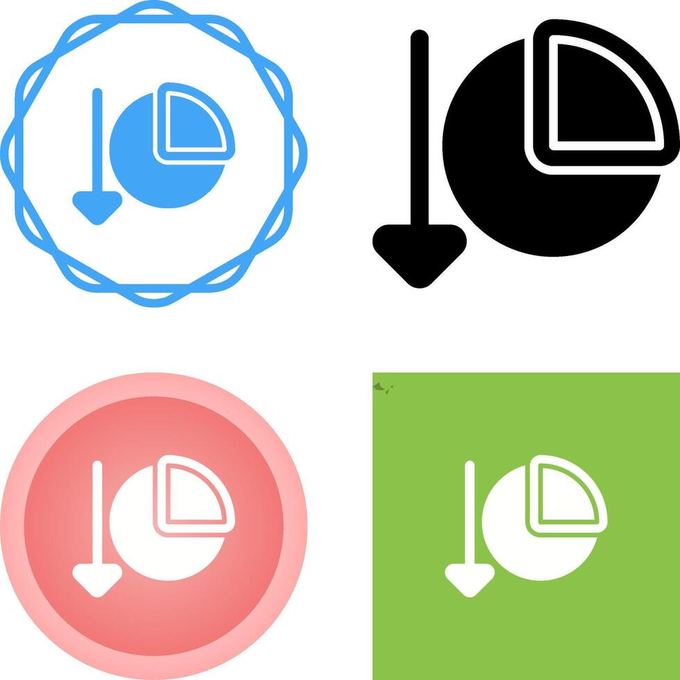 Chart Decreasing Vector Icon