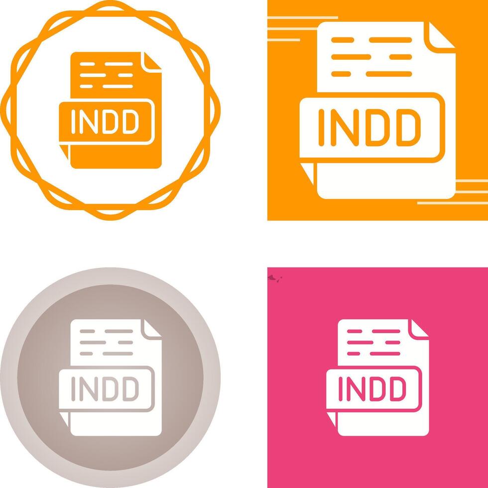 INDD Vector Icon