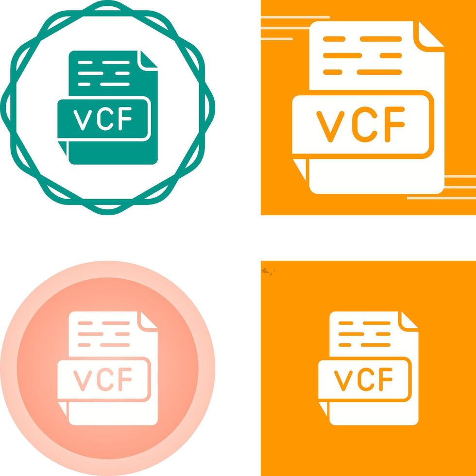 vcf vector icono