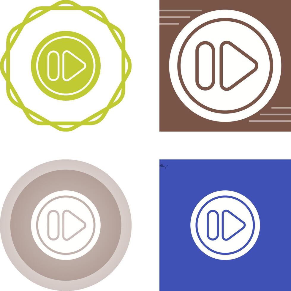 Fast Forward Button Vector Icon