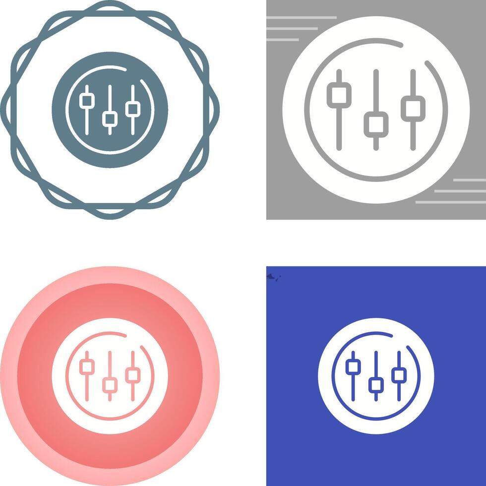 Music Equalizer Circle Vector Icon