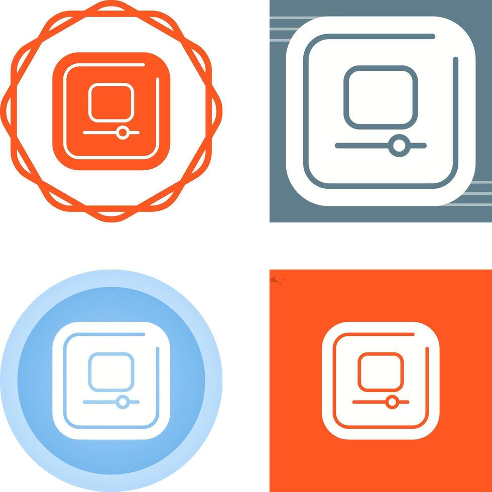 Video Stop Square Vector Icon