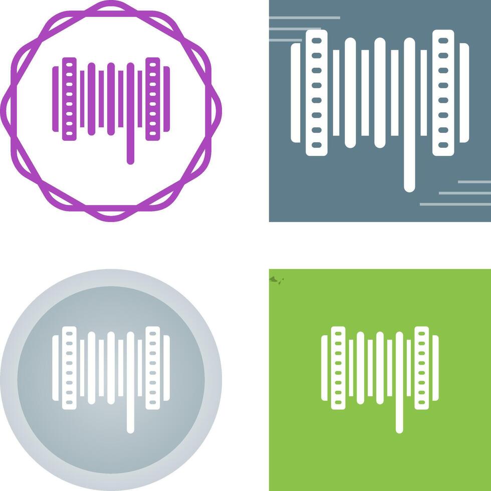 cable rodillo vector icono