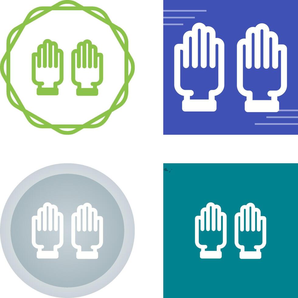 Rubber Gloves Vector Icon