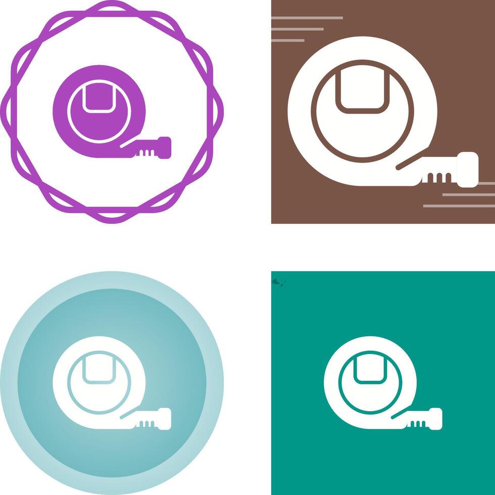 Electrician's Tape Measure Vector Icon