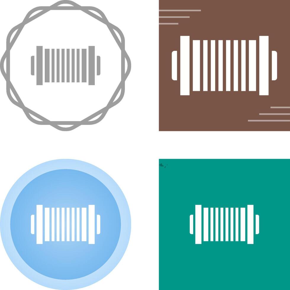 cable carrete rodillo vector icono