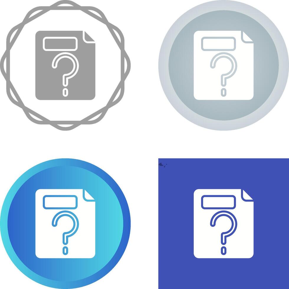 Unknown Vector Icon