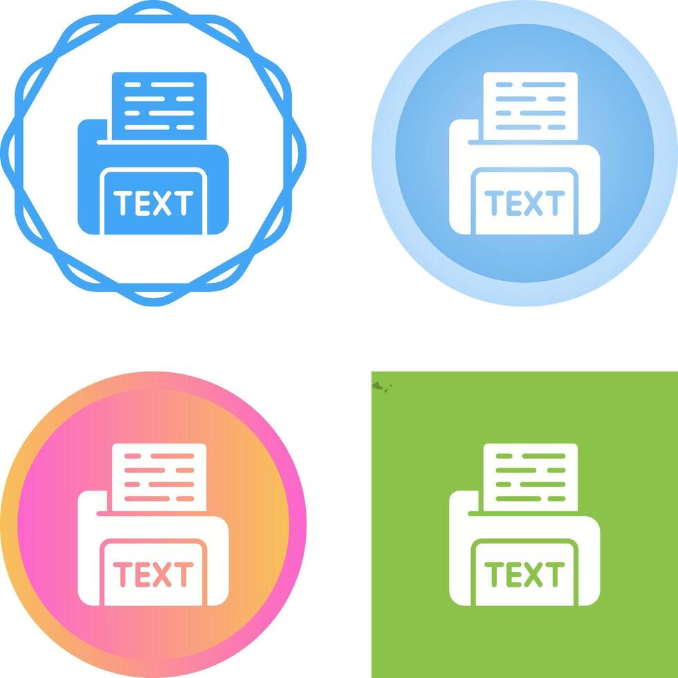Text File Vector Icon