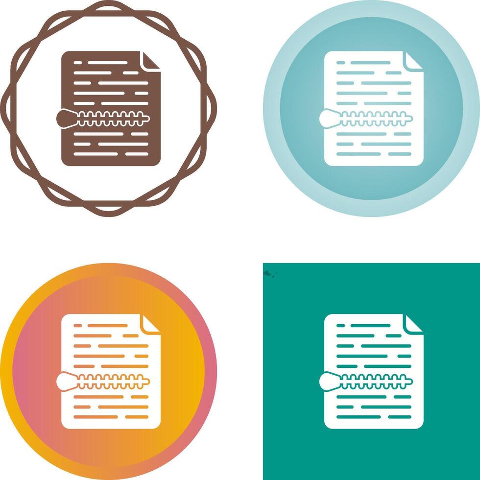 Zip File Vector Icon