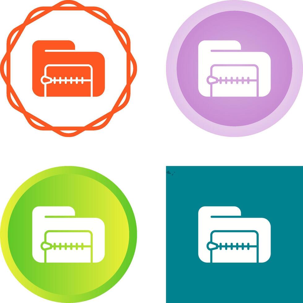 Zip File Vector Icon