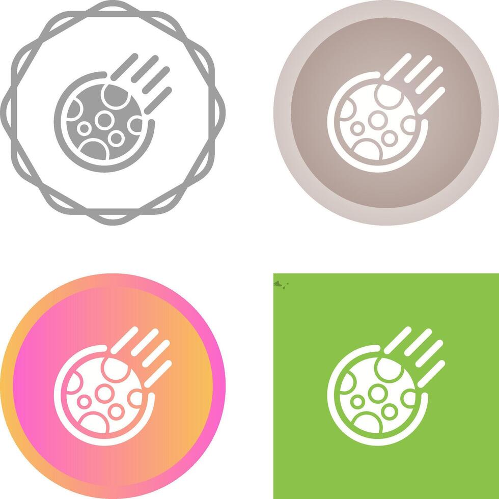 Meteor Vector Icon