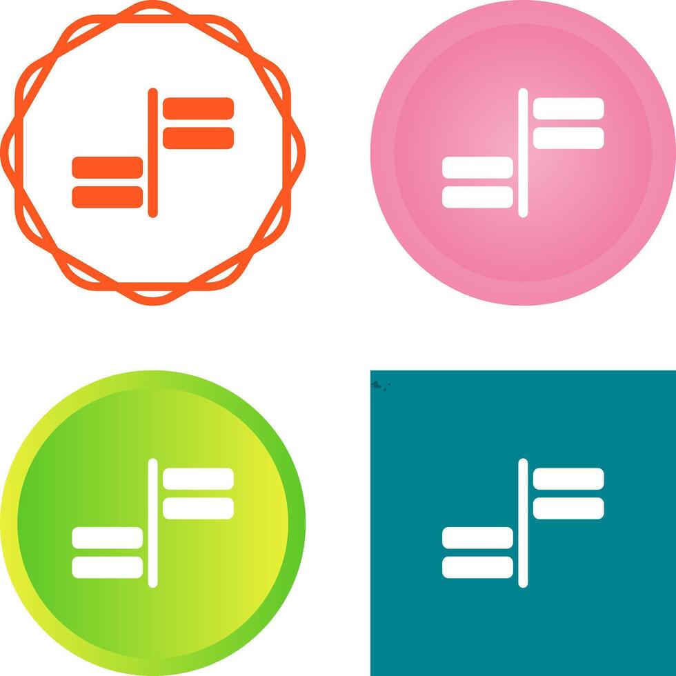 Horizontal Alignment Vector Icon