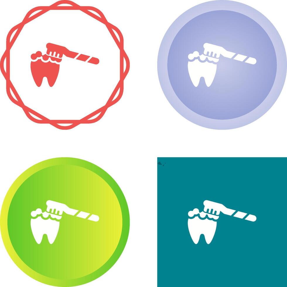 Brushing Teeth Vector Icon