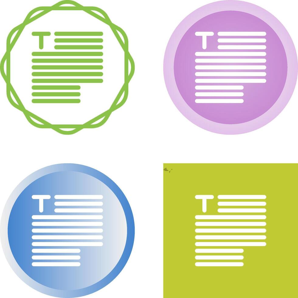 Typography Vector Icon