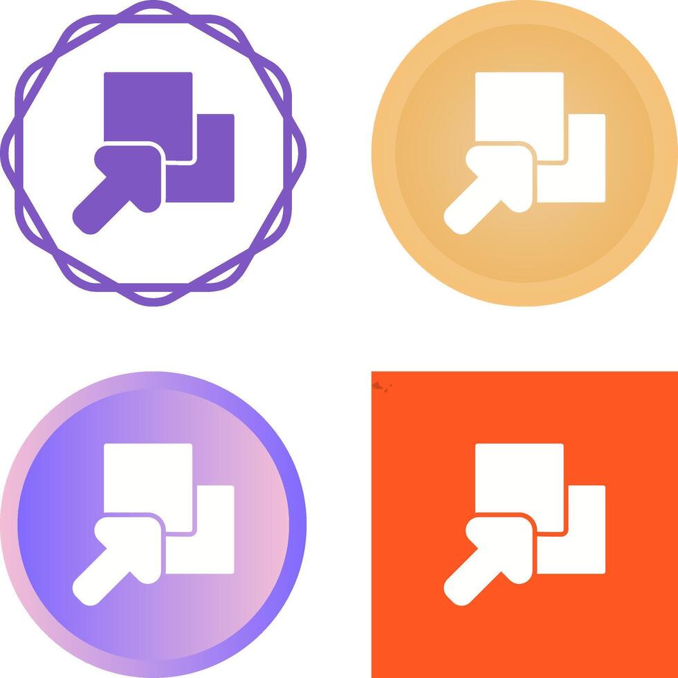 Overlap Vector Icon