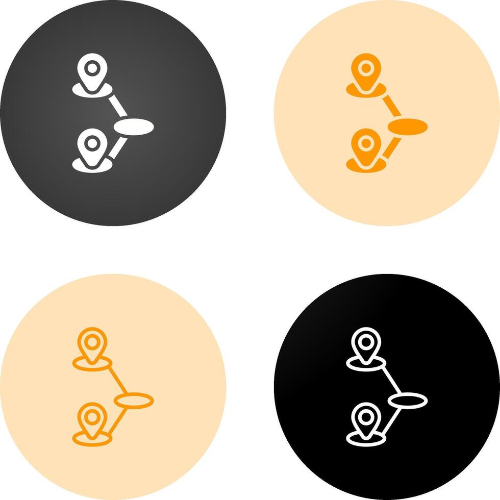 Journey Mapping Vector Icon