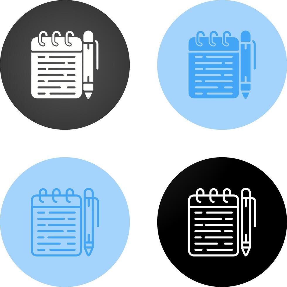 Memo pad Vector Icon