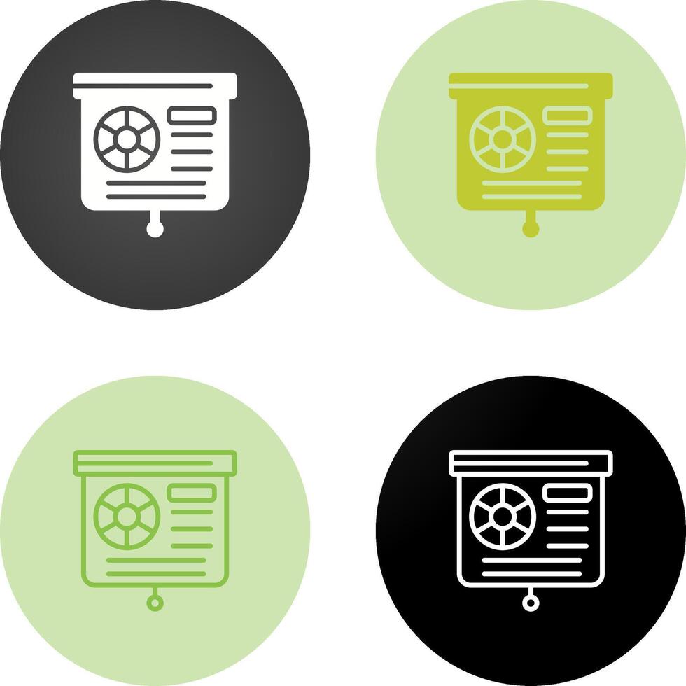 Presentation Slide Vector Icon