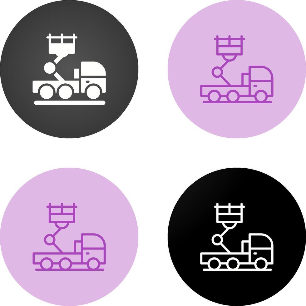 Ladder Truck Vector Icon