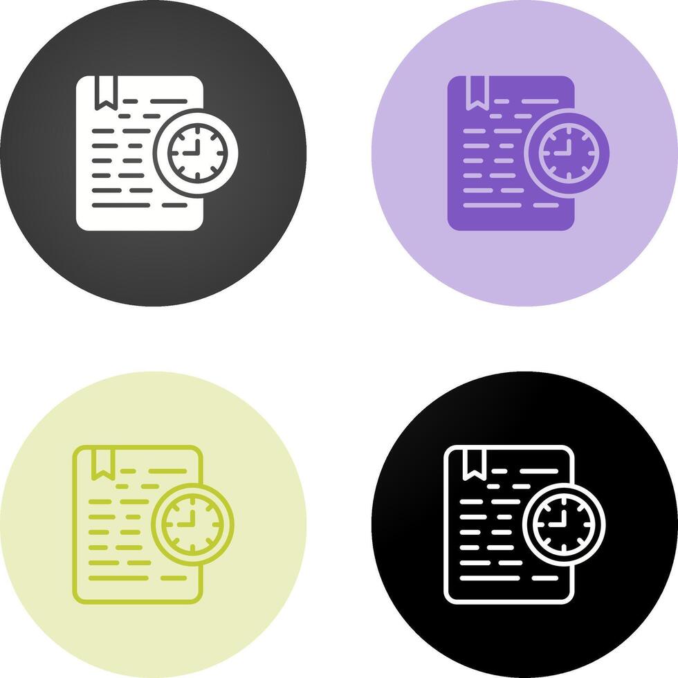 Document Expiration Vector Icon