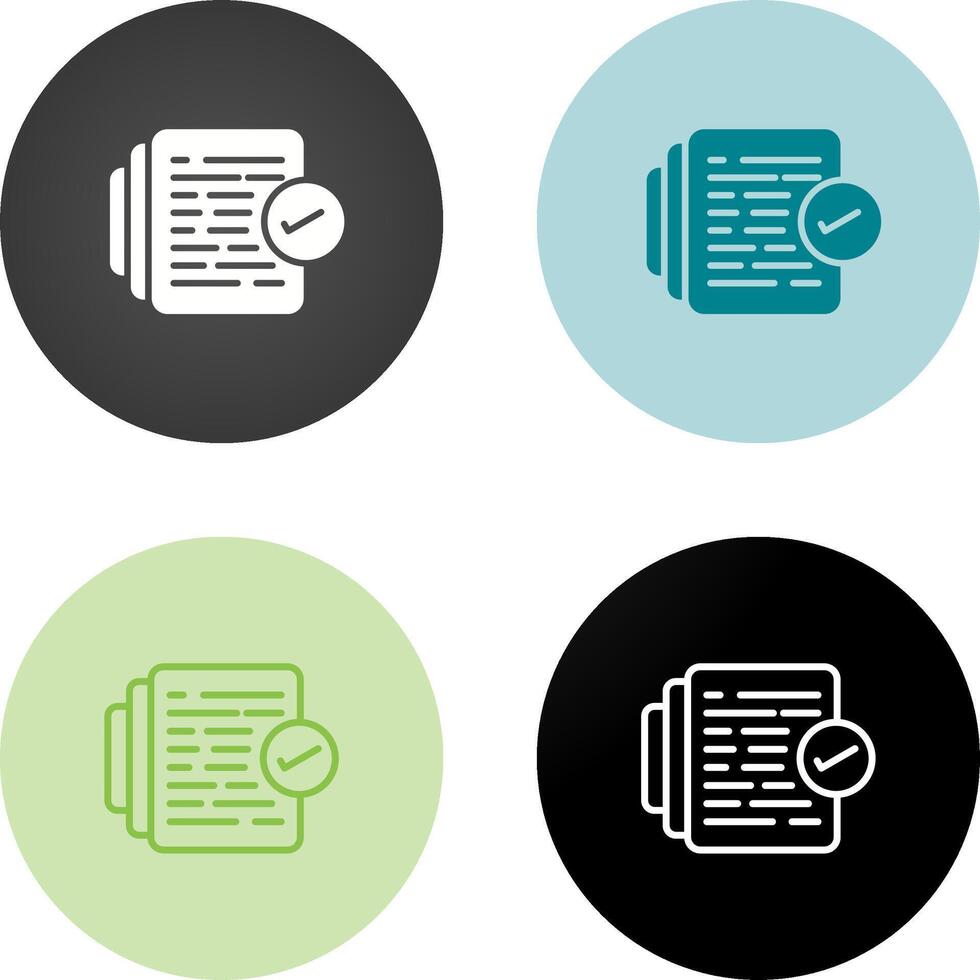 Document Versioning Vector Icon