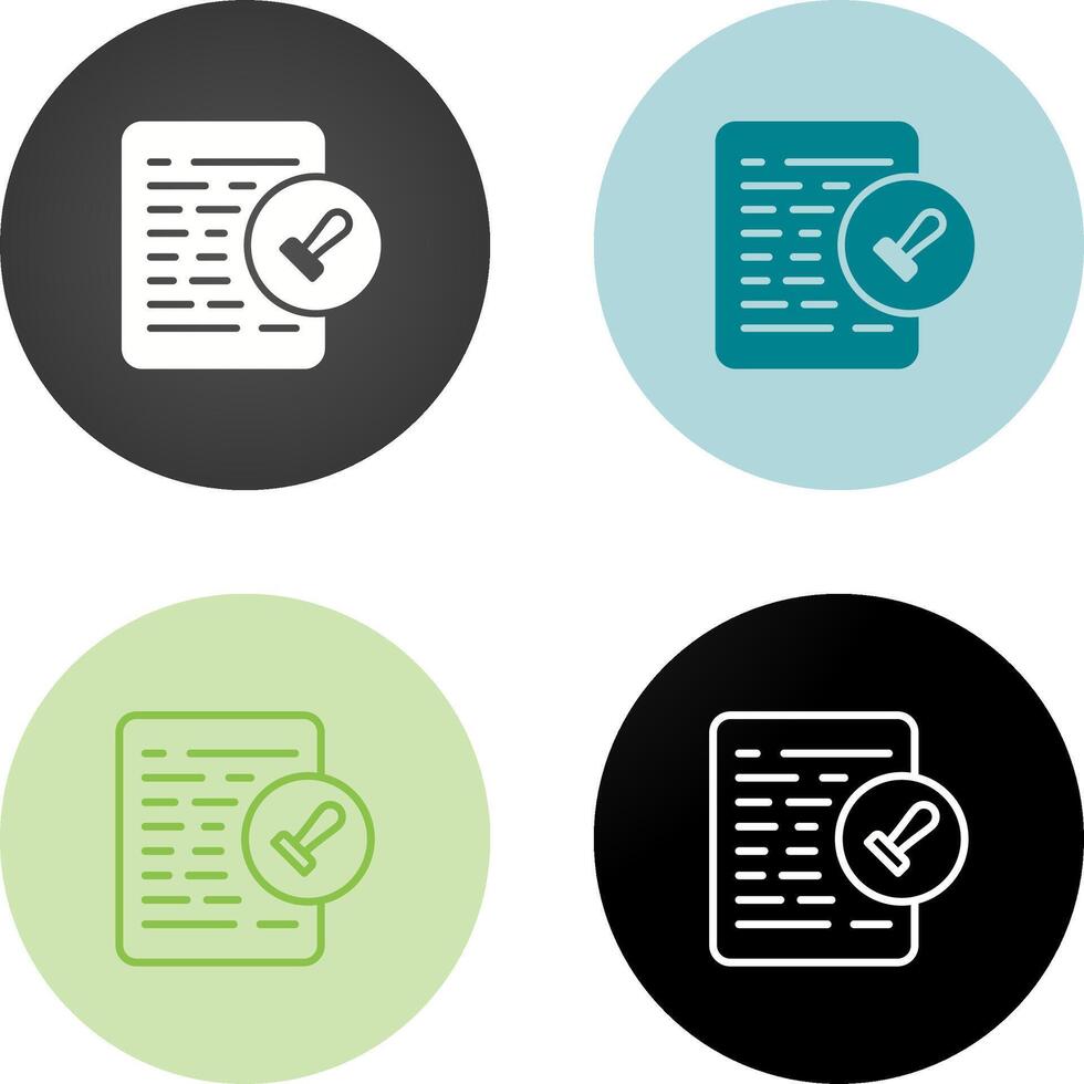 Document Permissions Vector Icon