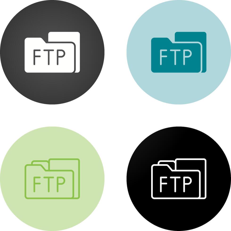 FTP Access Vector Icon