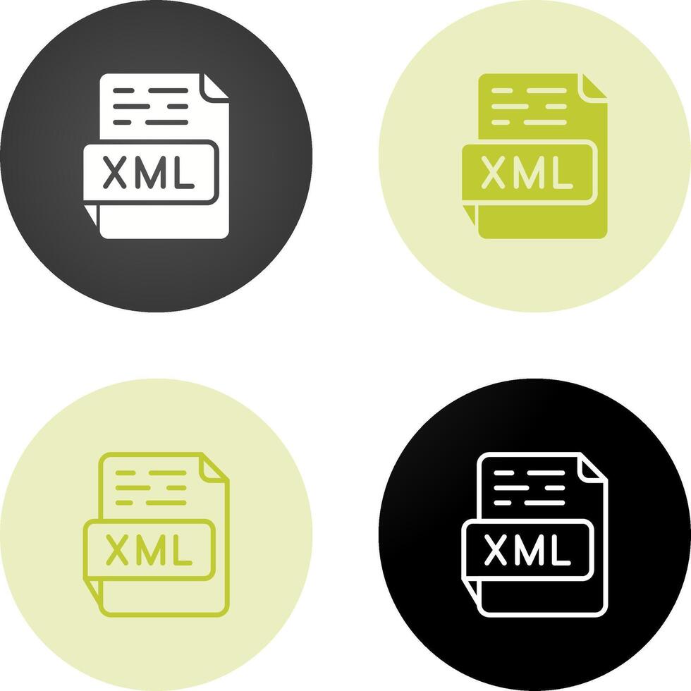 XML Vector Icon