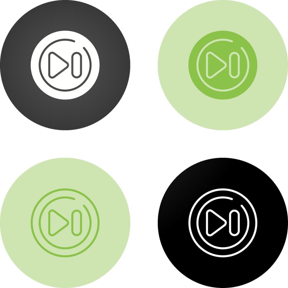 Fast Forward Circle Vector Icon