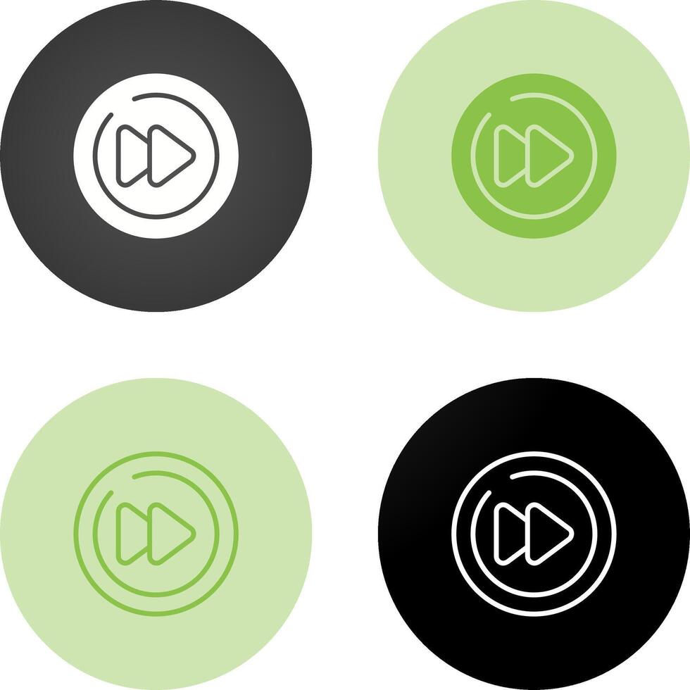 Video Next Track Circle Vector Icon
