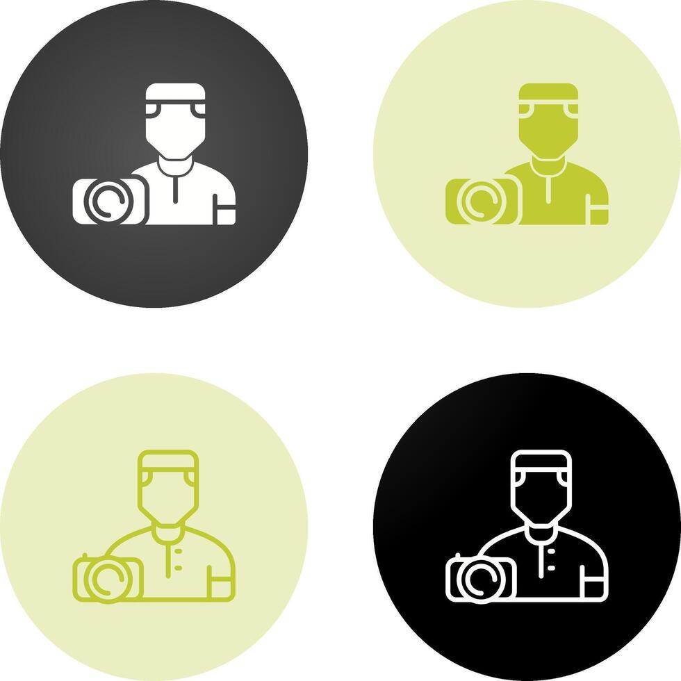 Camera man Vector Icon
