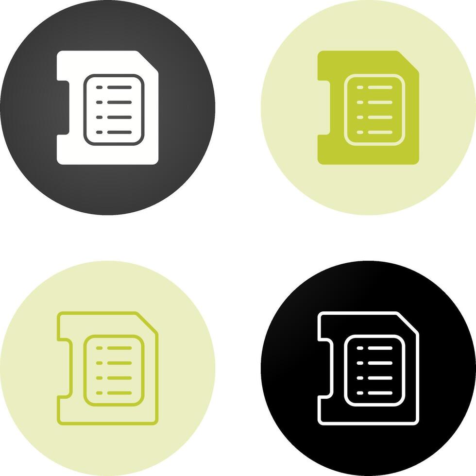Sd Card Vector Icon