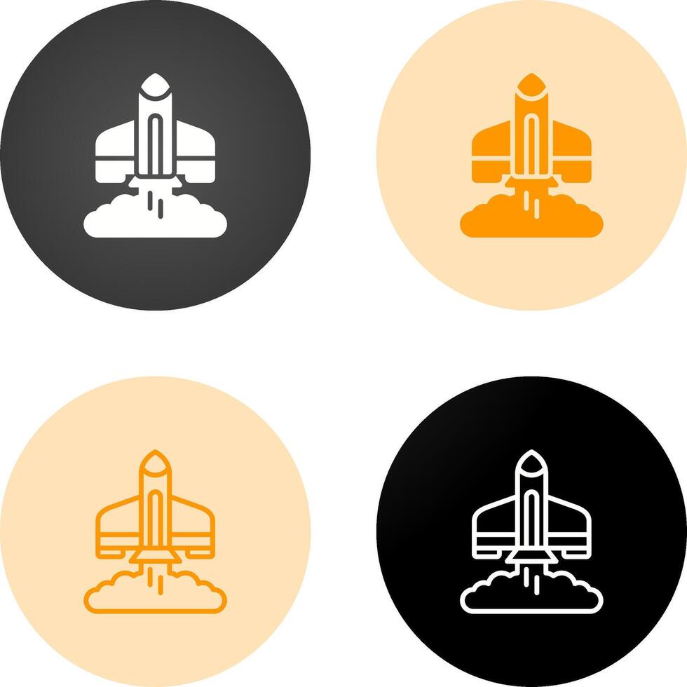 Rocket Launch Vector Icon